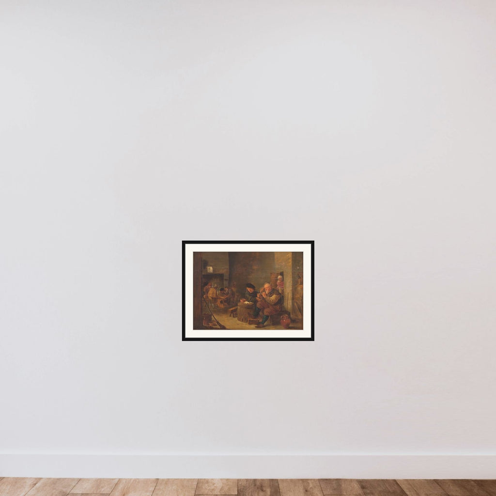 En krostue framed — shown to scale