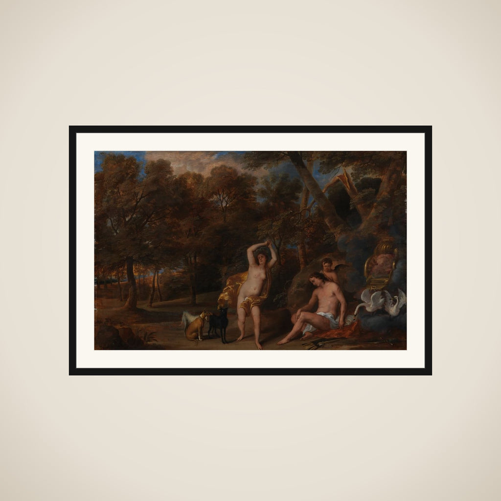 Venus begræder den døde Adonis framed