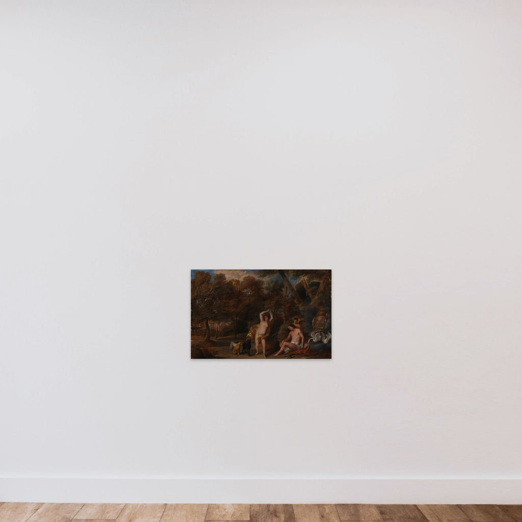 Venus begræder den døde Adonis unframed — shown to scale