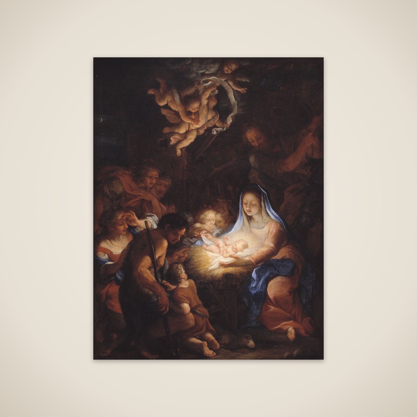 Hyrdernes tilbedelse unframed print
