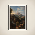 Landskab med Sibyllas tempel i Tivoli framed