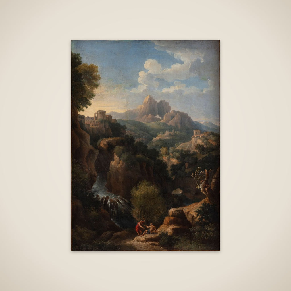 Landskab med Sibyllas tempel i Tivoli unframed print