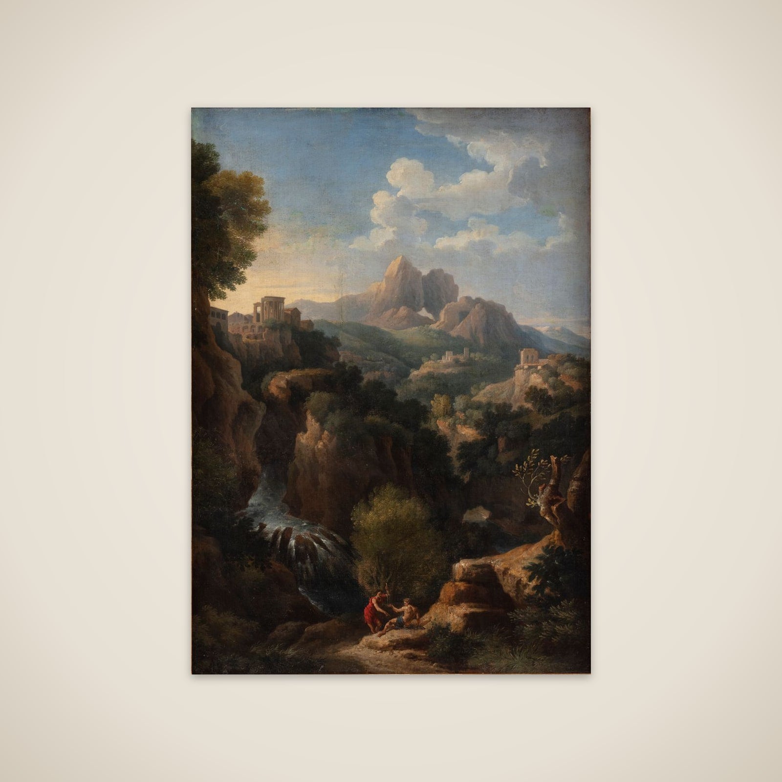 Landskab med Sibyllas tempel i Tivoli unframed print