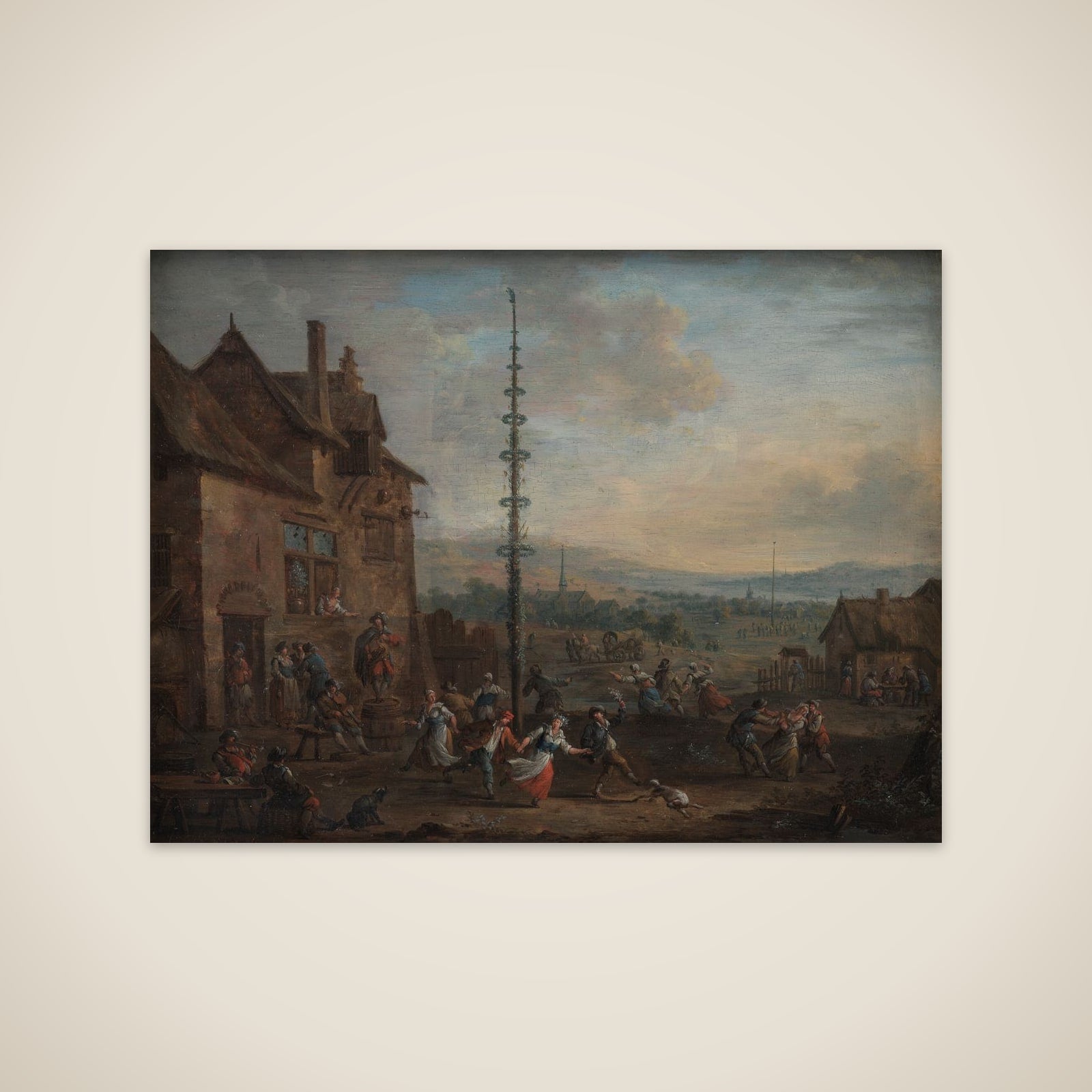 Dansen om majstangen unframed print