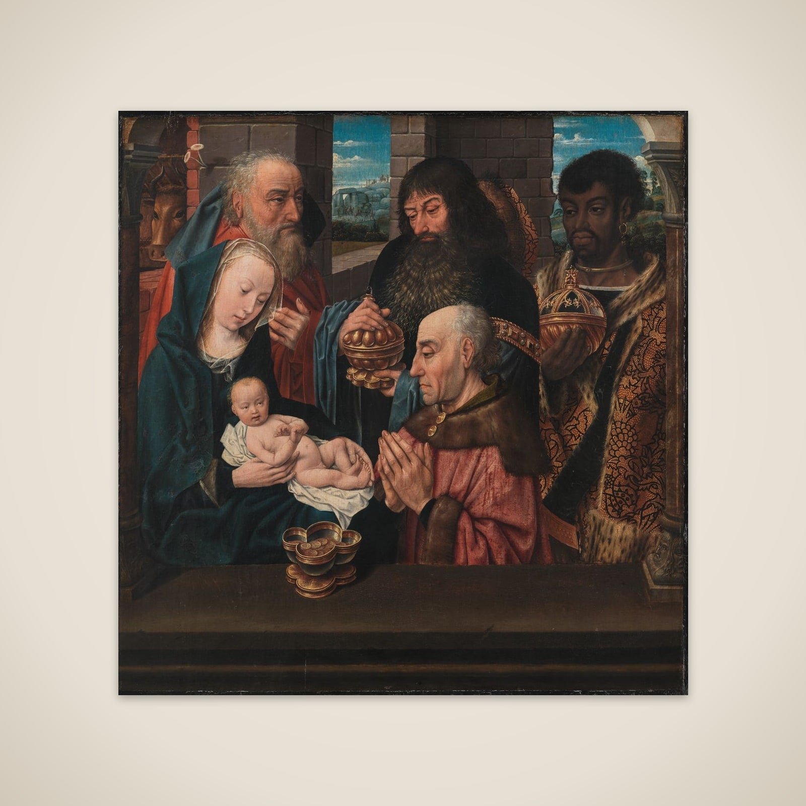 Kongernes tilbedelse unframed print