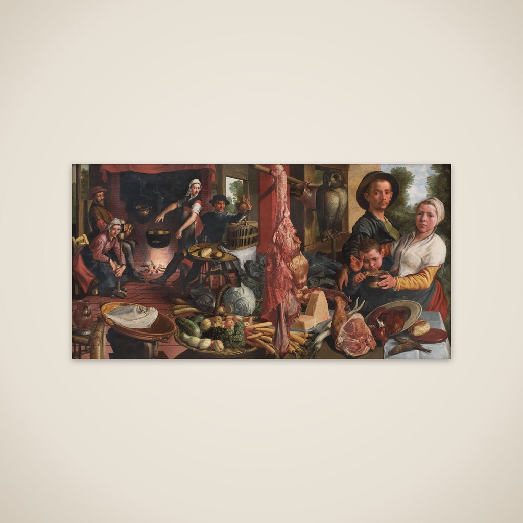 Det fede køkken. En allegori. ("Voluptas Carnis") unframed print