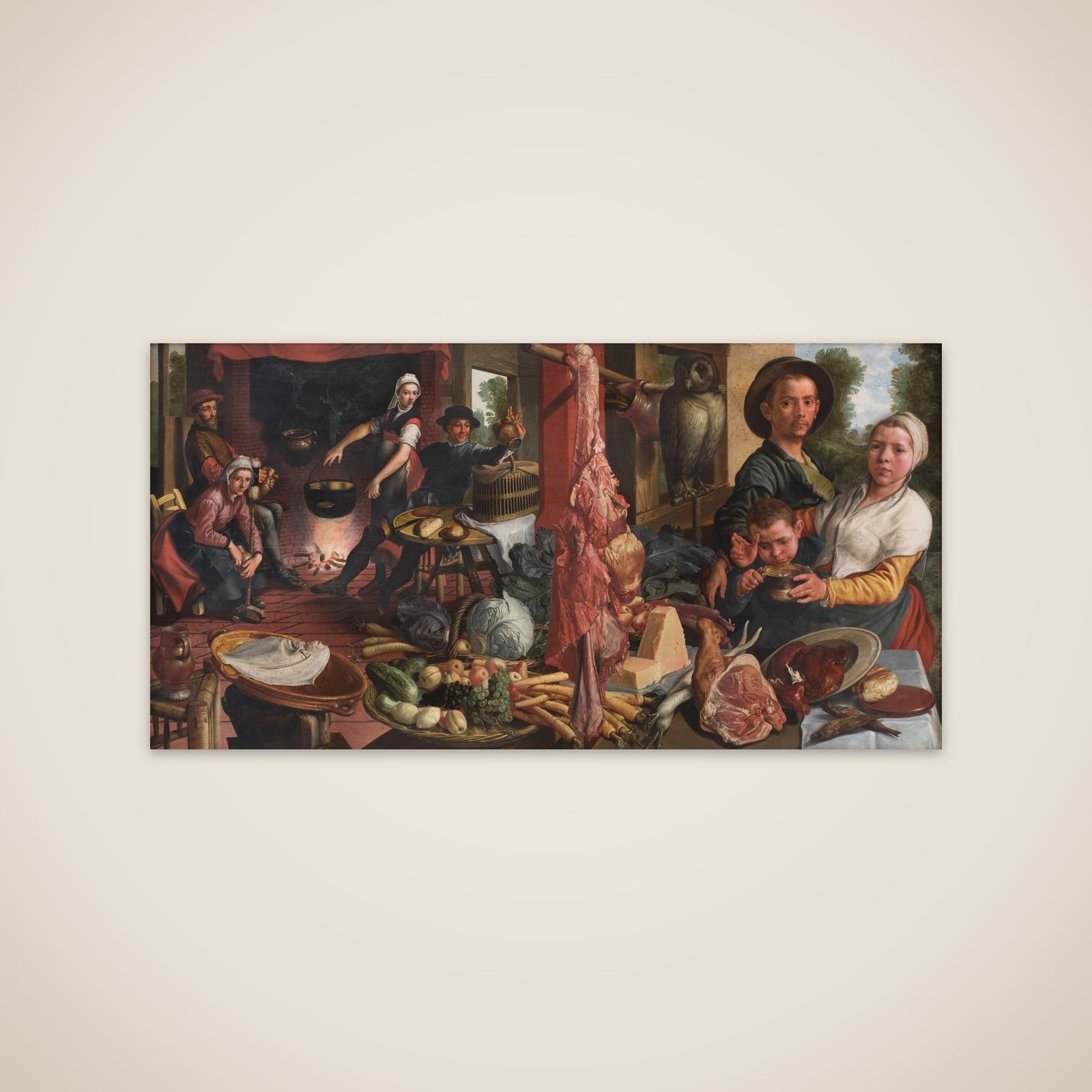 Det fede køkken. En allegori. ("Voluptas Carnis") unframed print