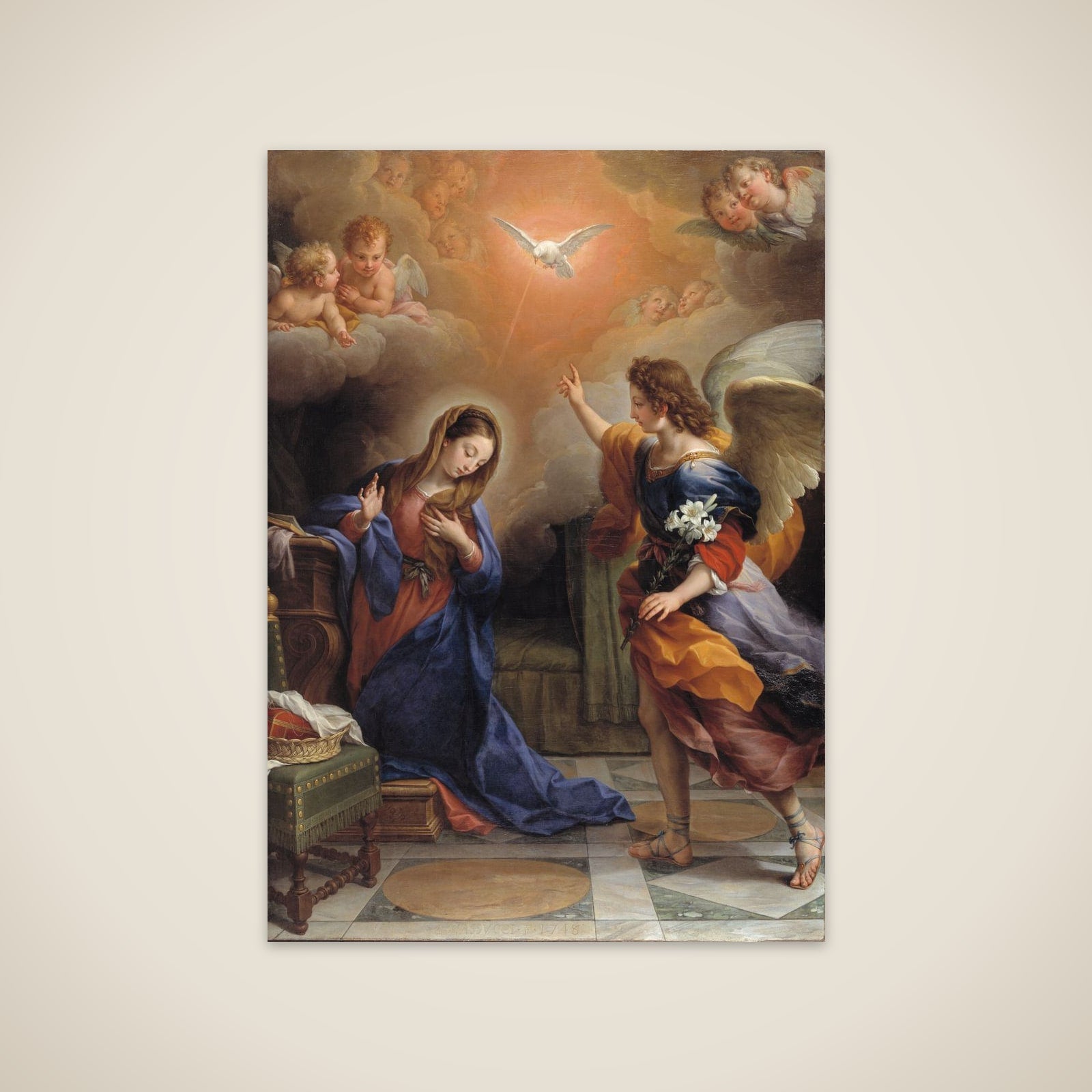 Mariæ bebudelse unframed print