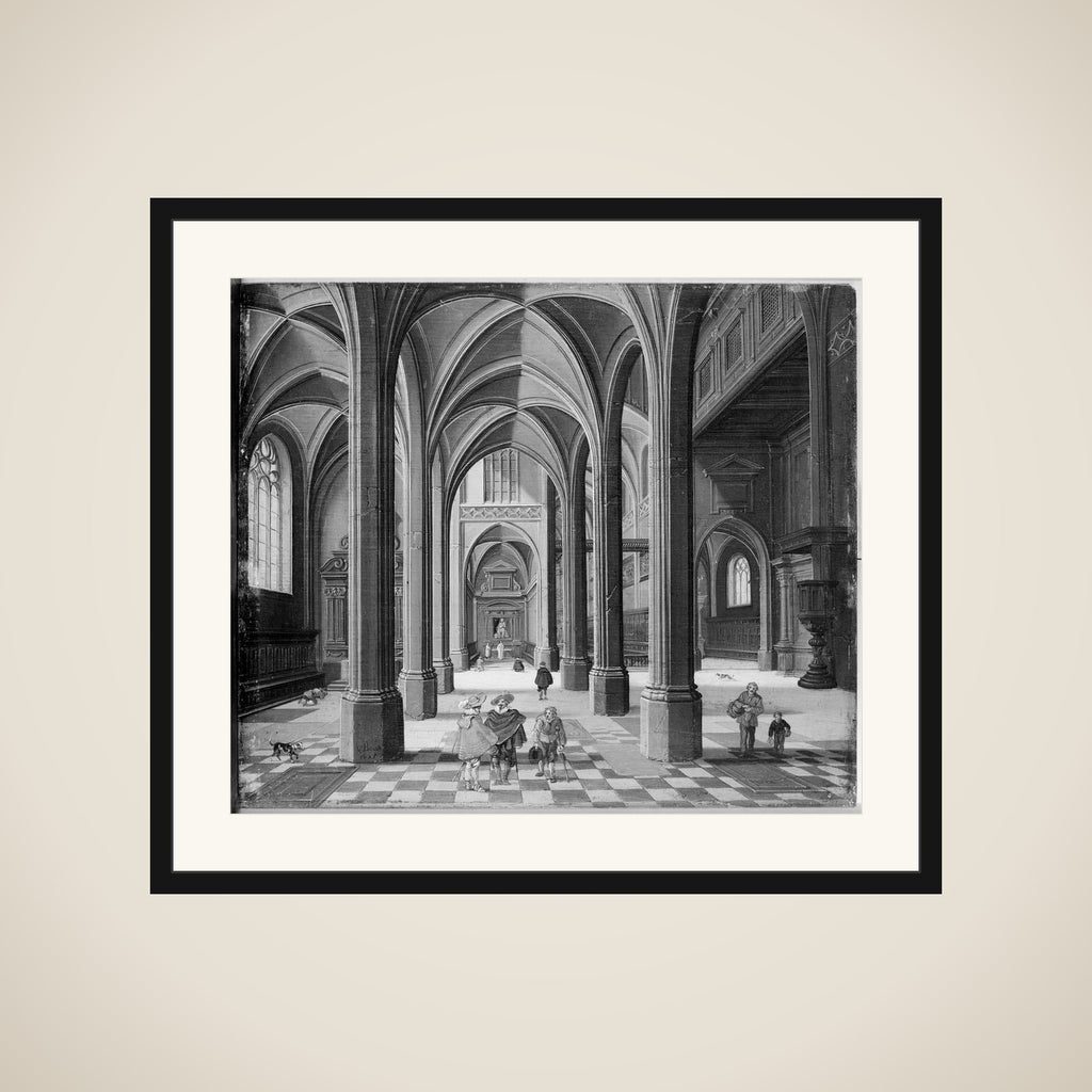 Kirkeinteriør framed