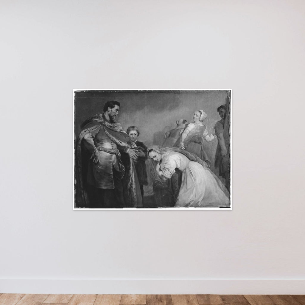 Boas og Ruth unframed — shown to scale