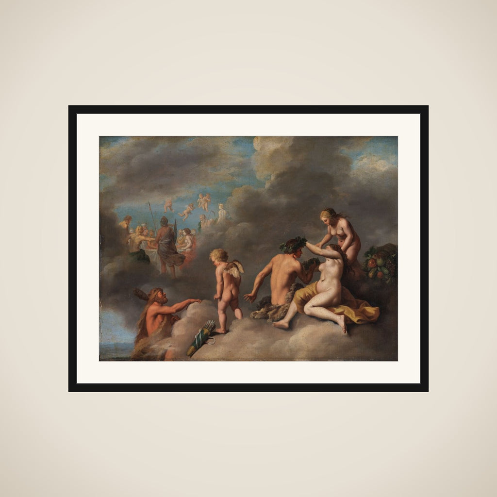 En gudeforsamling framed