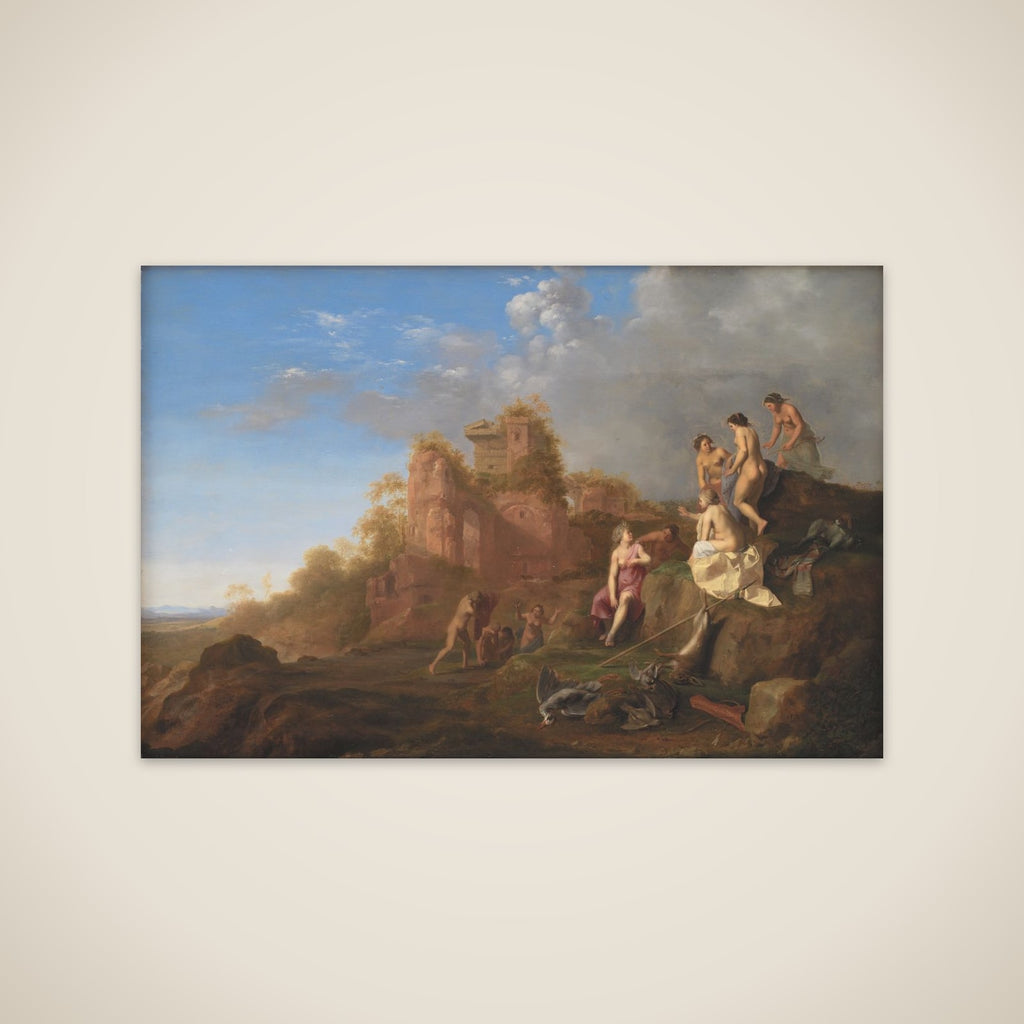 Diana og hendes nymfer unframed print