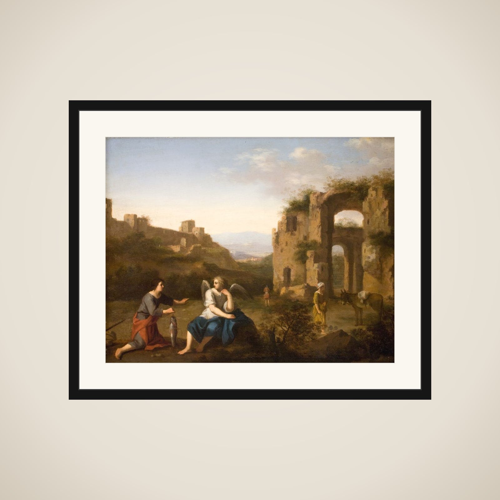 Tobias og englen framed