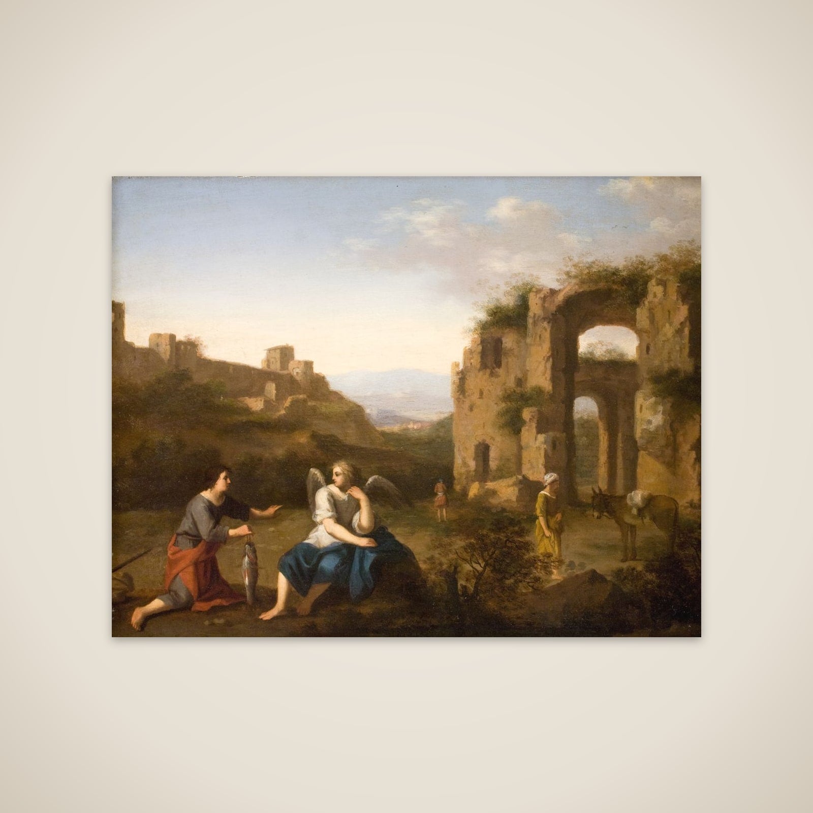 Tobias og englen unframed print