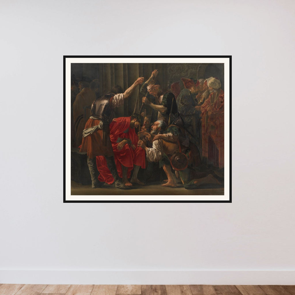Kristi tornekroning framed — shown to scale