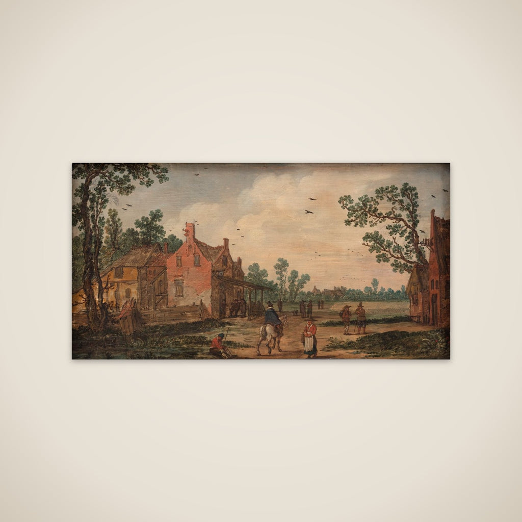 Sommer ved værtshuset "Liljen" unframed print