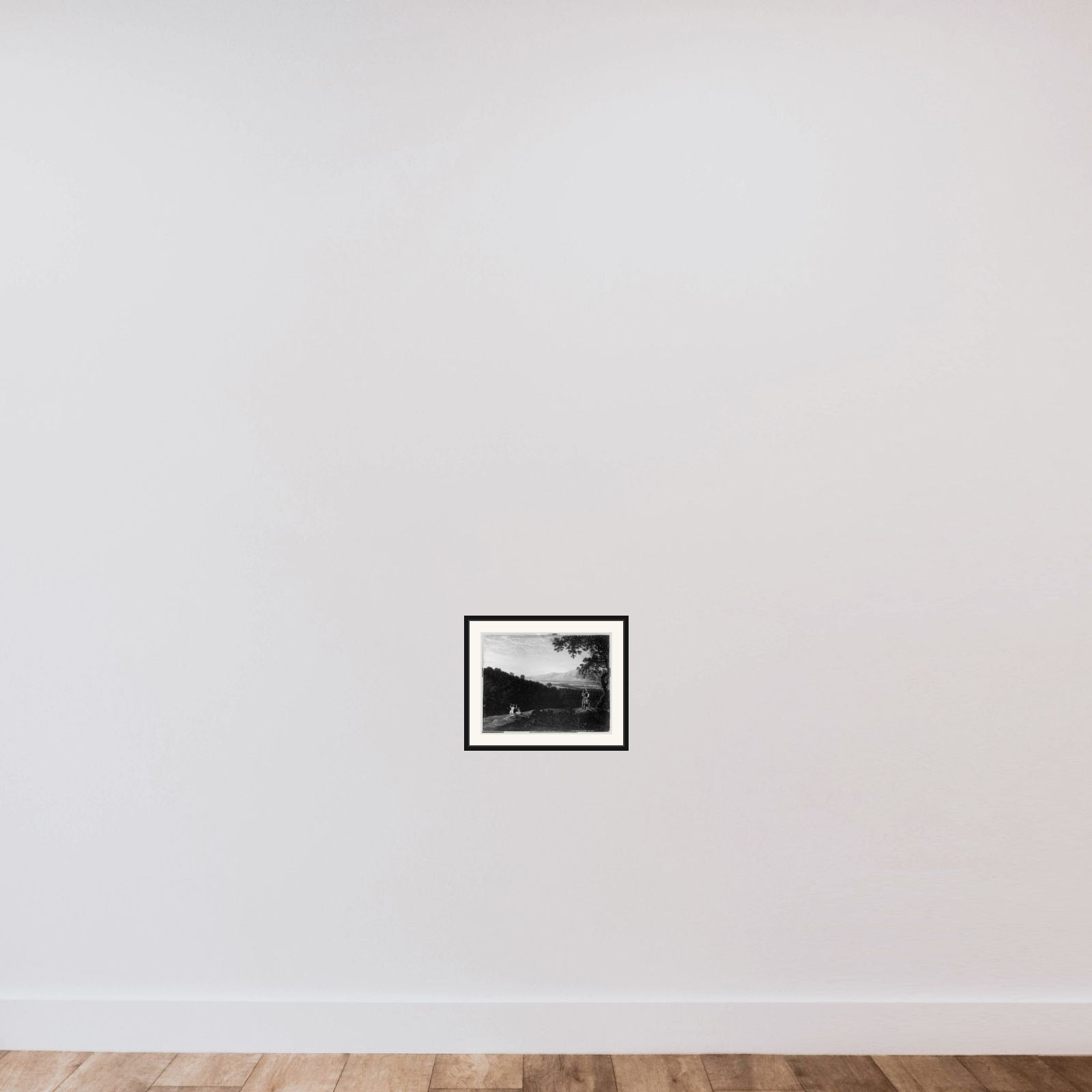 Latona med hendes børn framed — shown to scale