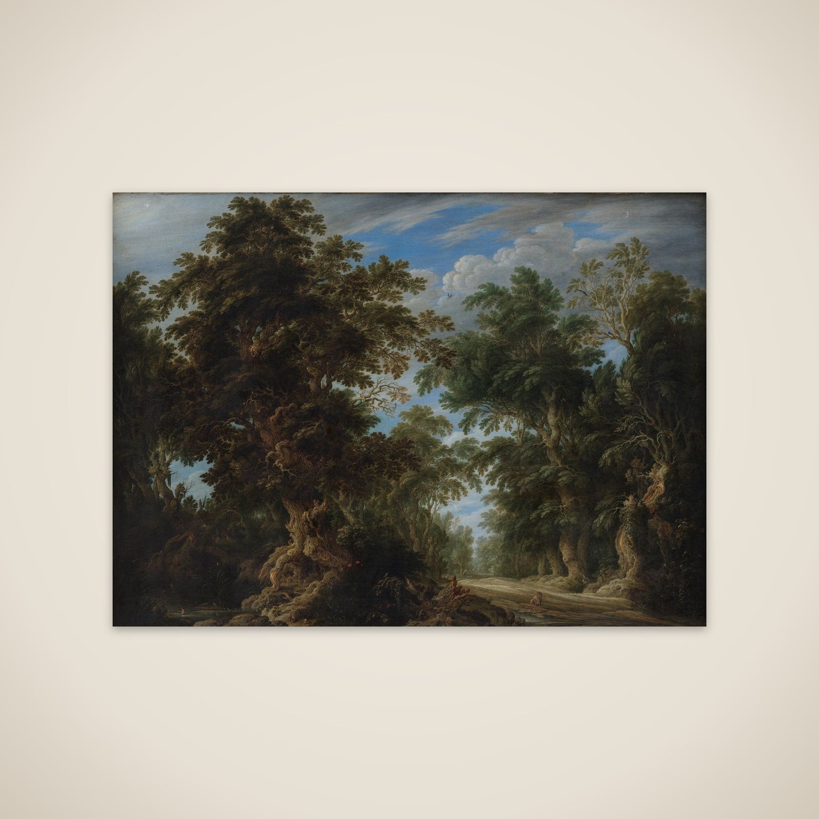 Skovlandskab unframed print