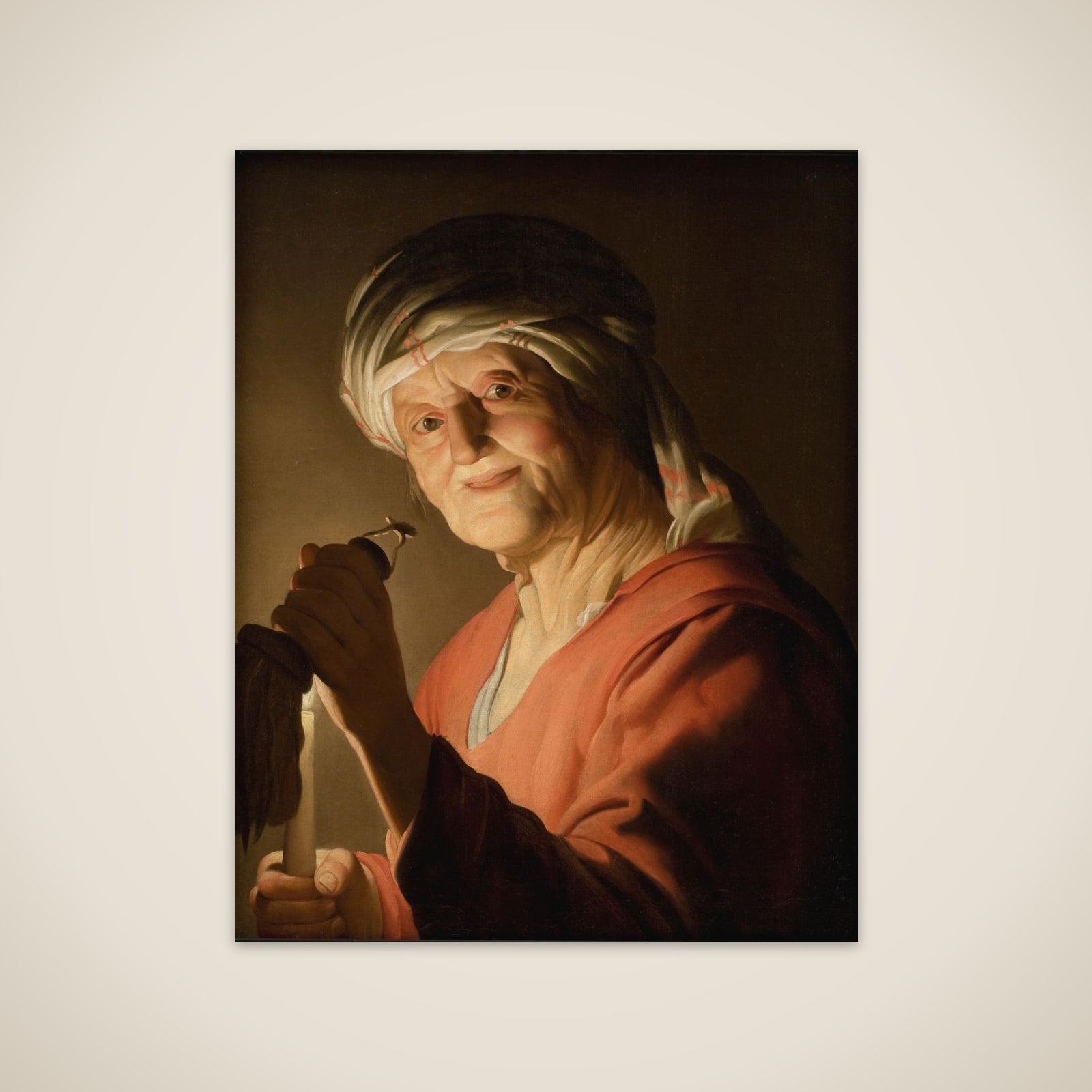 En gammel kone unframed print