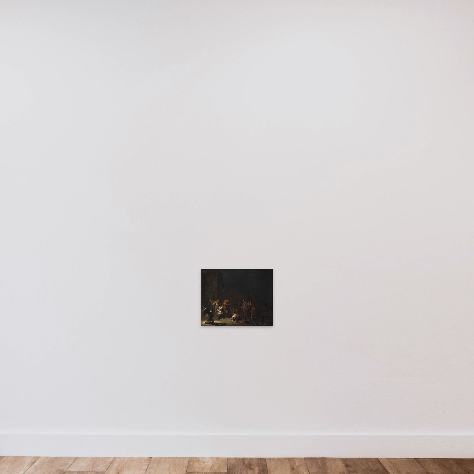 De hellige tre konger unframed — shown to scale