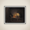 Kristus i Emmaus framed