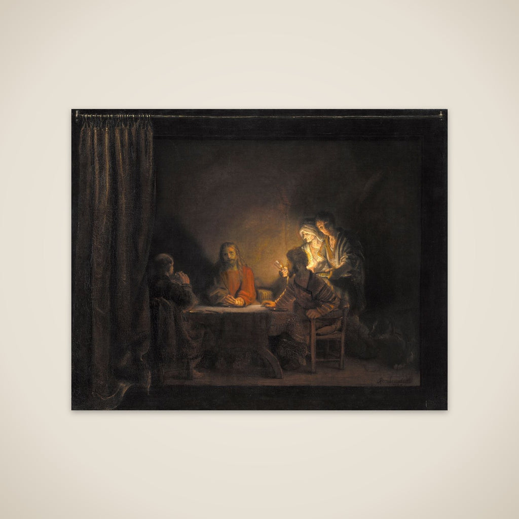 Kristus i Emmaus unframed print