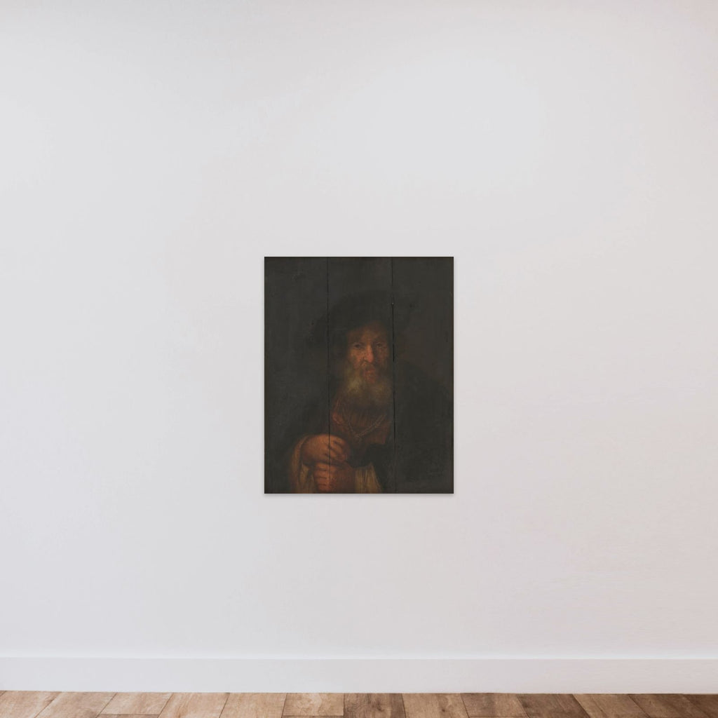 Portræt af en gammel jøde unframed — shown to scale