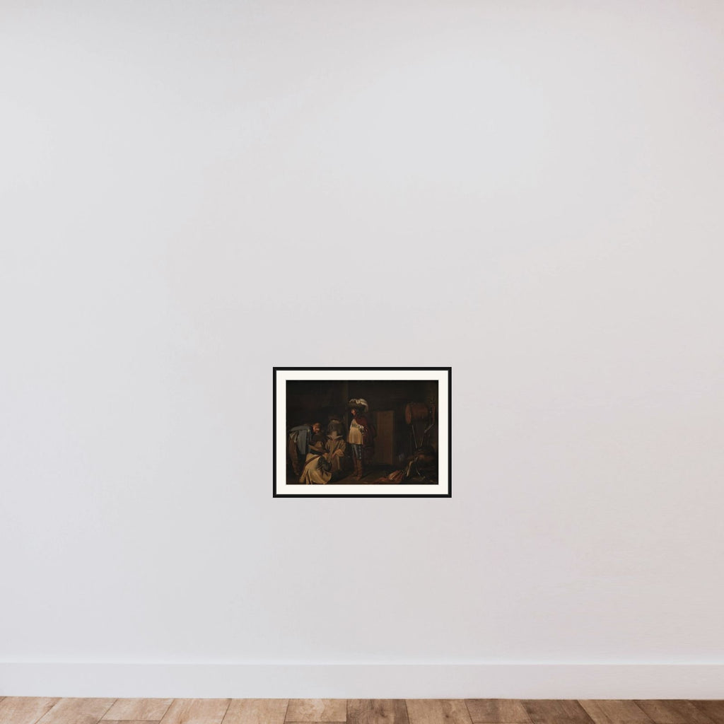 En vagtstue framed — shown to scale