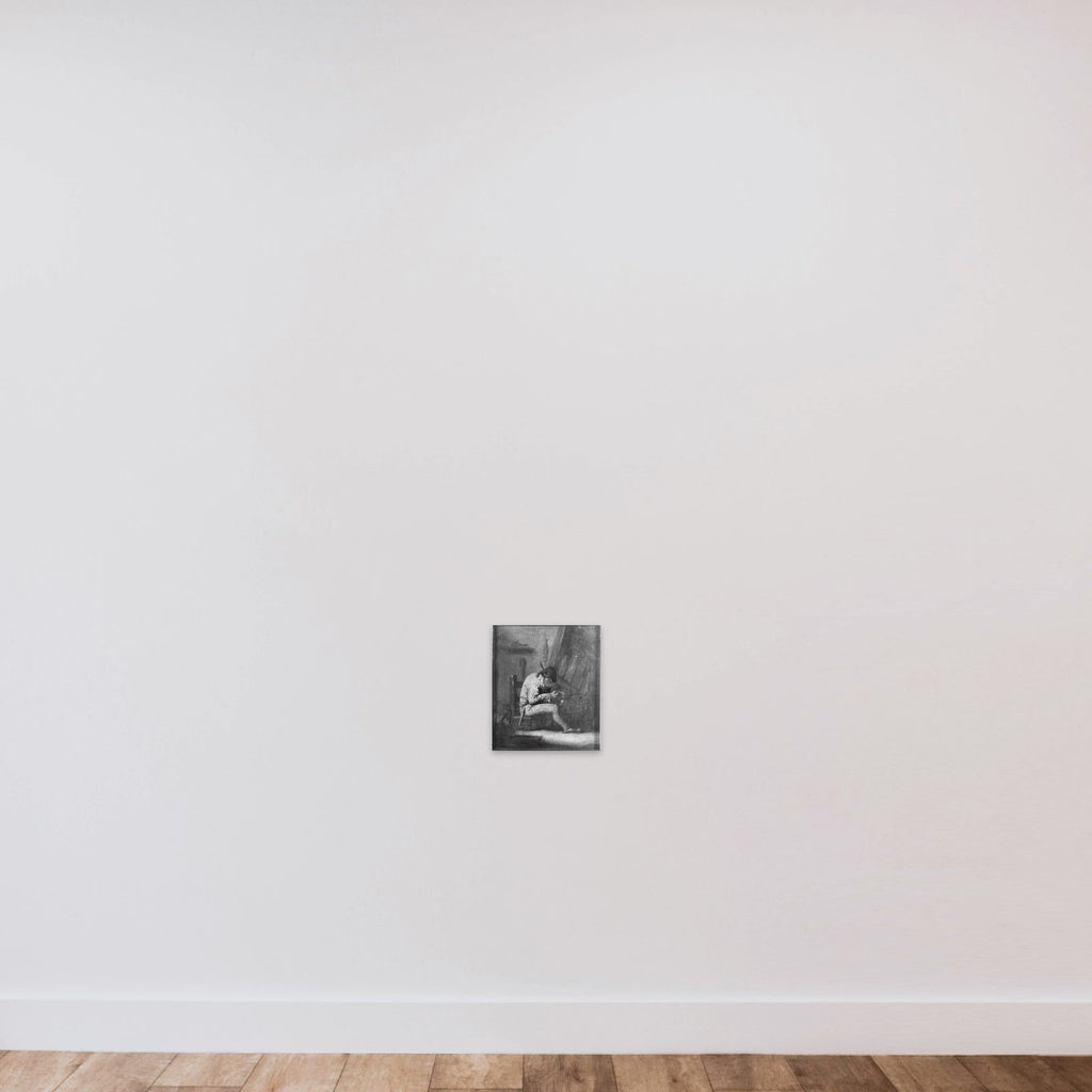 En tobaksryger unframed — shown to scale