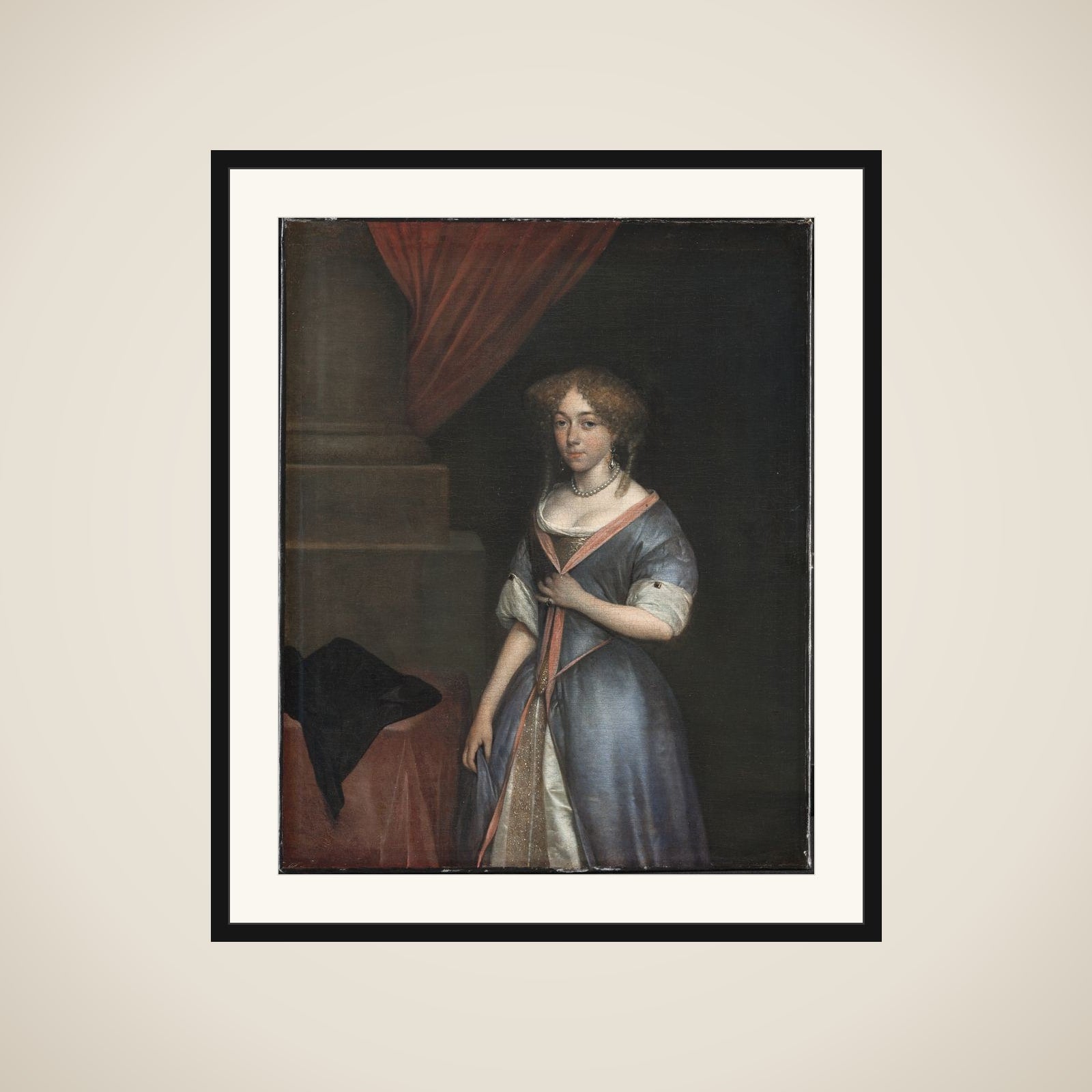Dameportræt framed