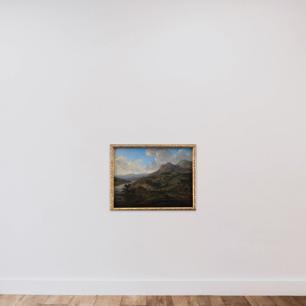 Vinhøst ved Rhinen unframed — shown to scale