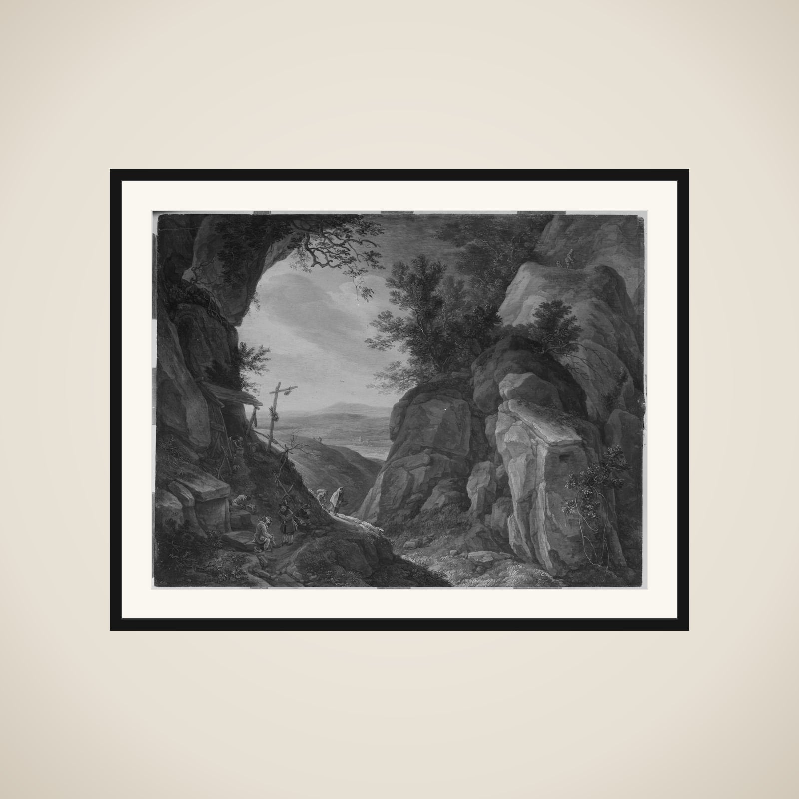 Klippelandskab framed