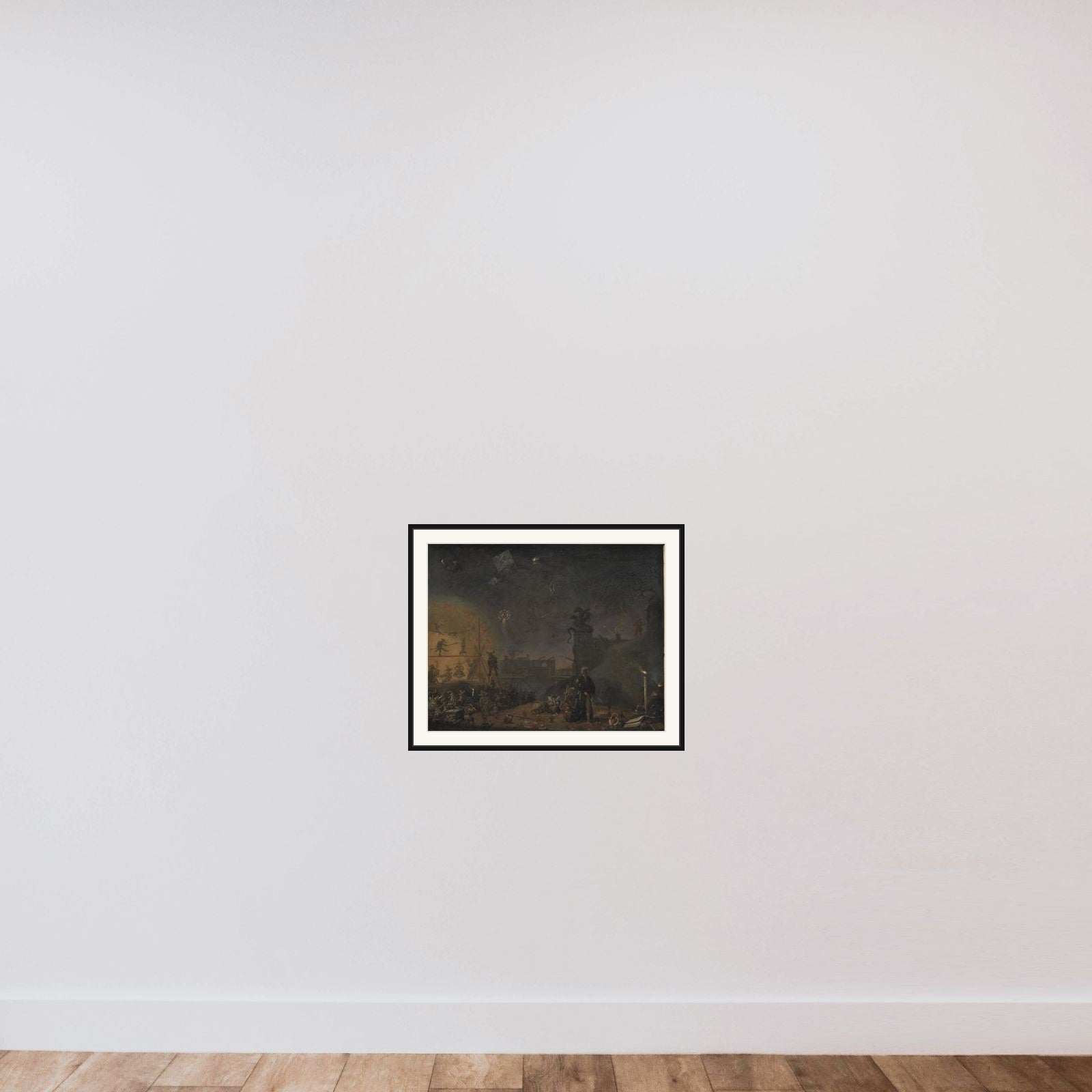 Søndagsbarnets syn framed — shown to scale