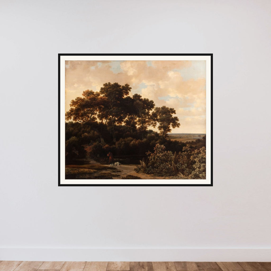 Vildtbanen nær Arnhem framed — shown to scale