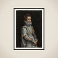 Portræt af ung dame framed