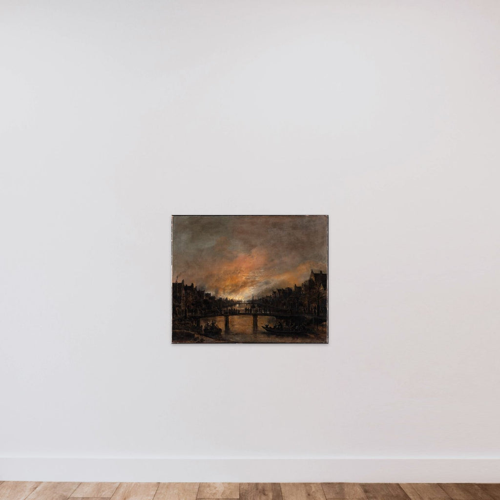 Ildebrand om natten i Amsterdam unframed — shown to scale