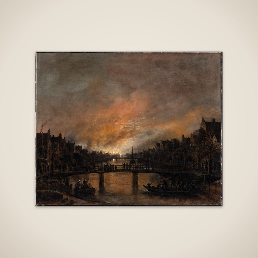 Ildebrand om natten i Amsterdam unframed print