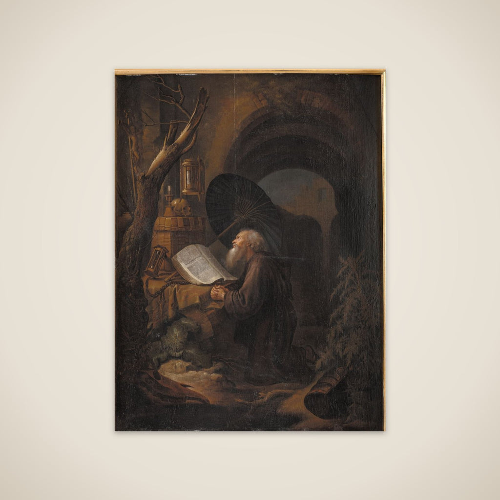 En eremit unframed print