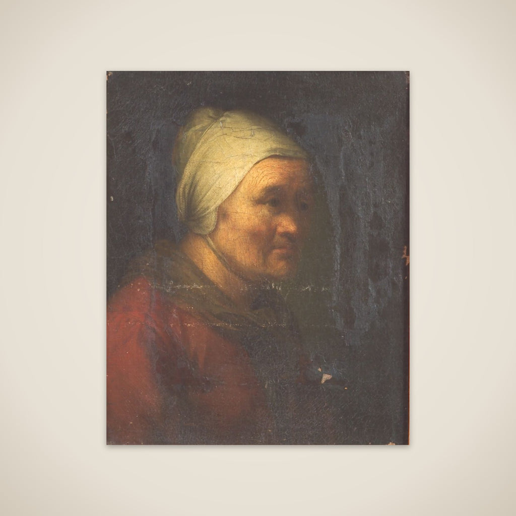 En gammel kone unframed print