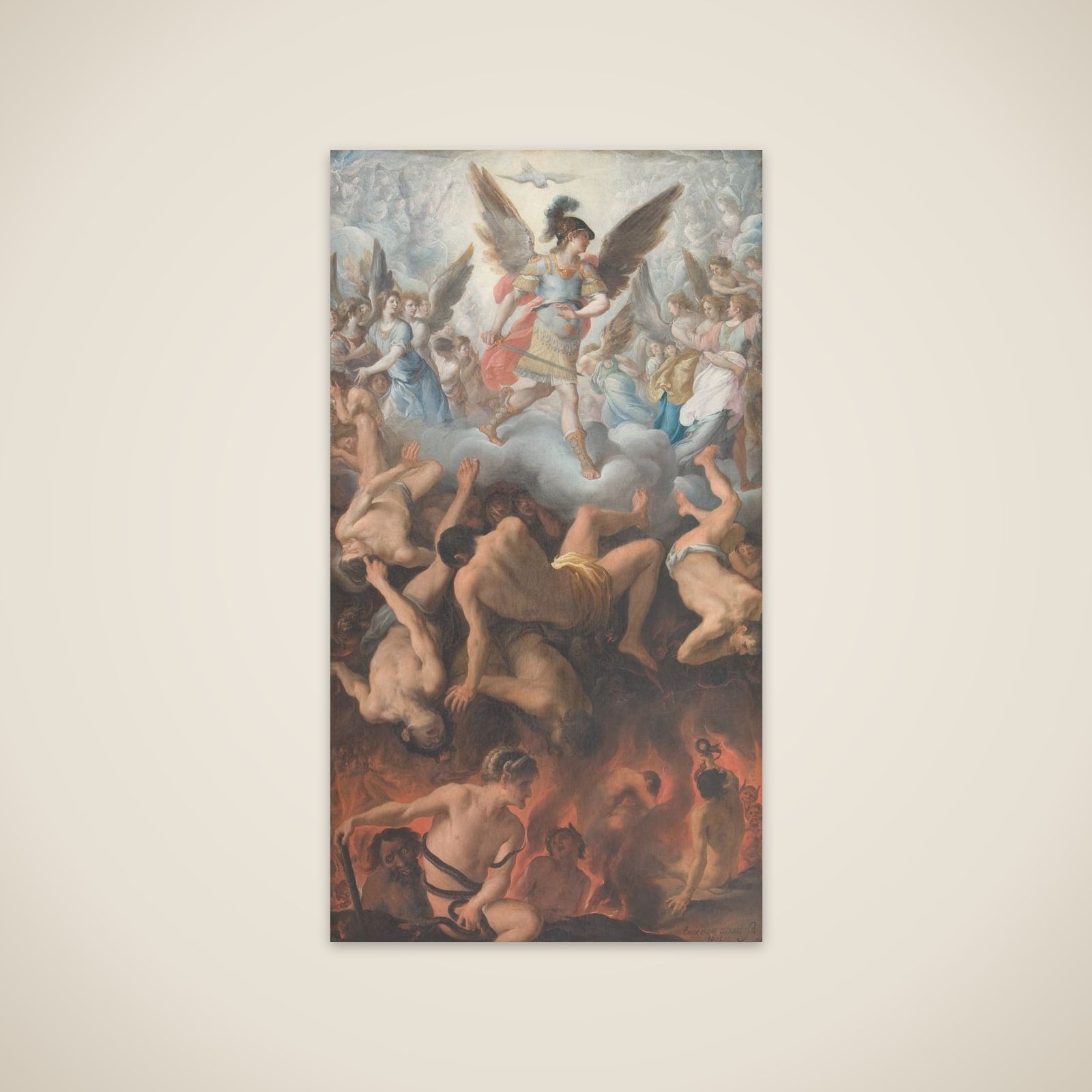 De onde engles fald unframed print