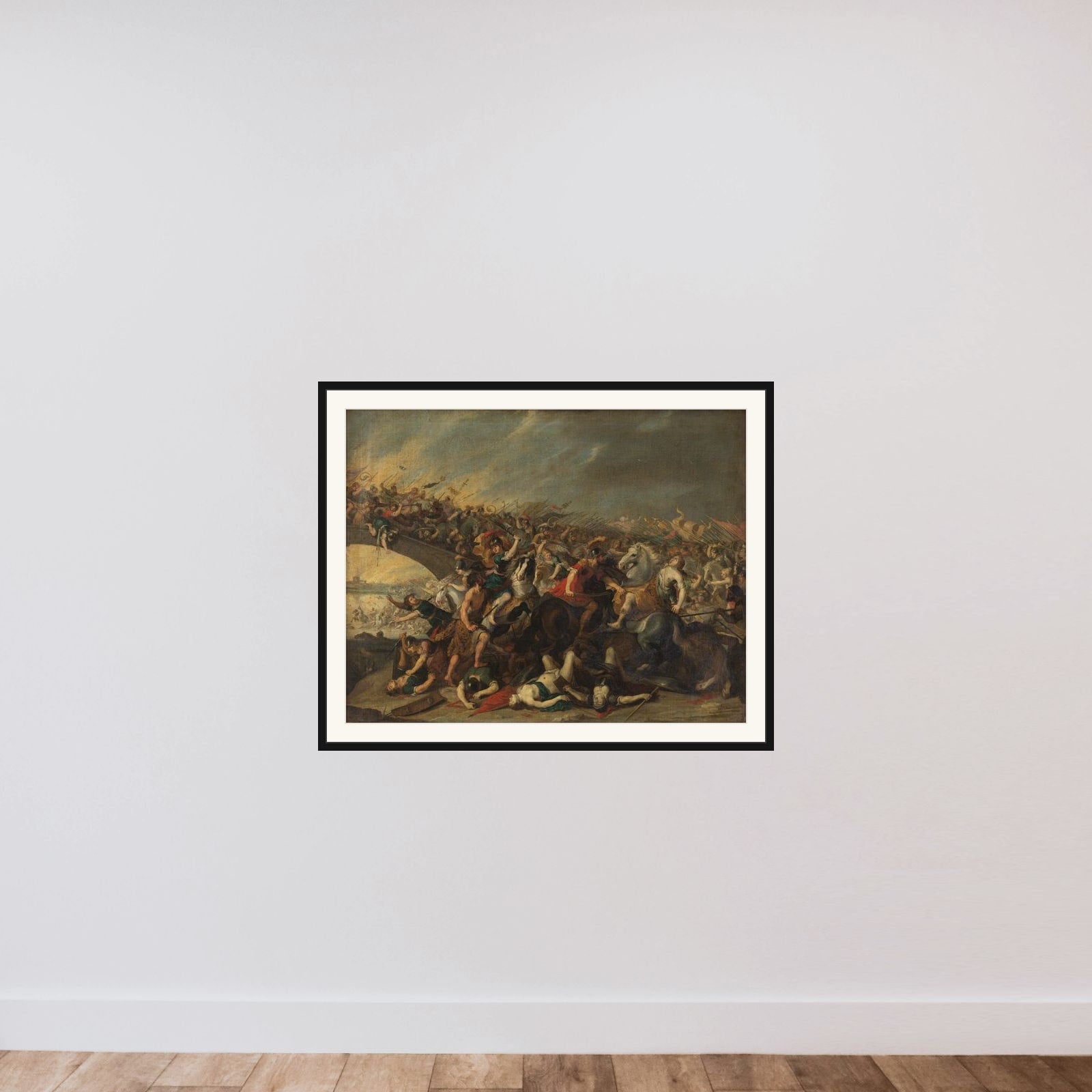 Kamp med amazoner framed — shown to scale