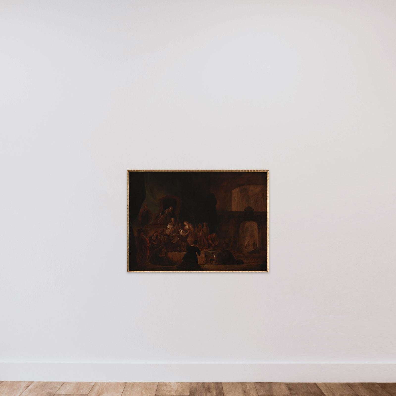 Jeftas datter føres til alteret unframed — shown to scale