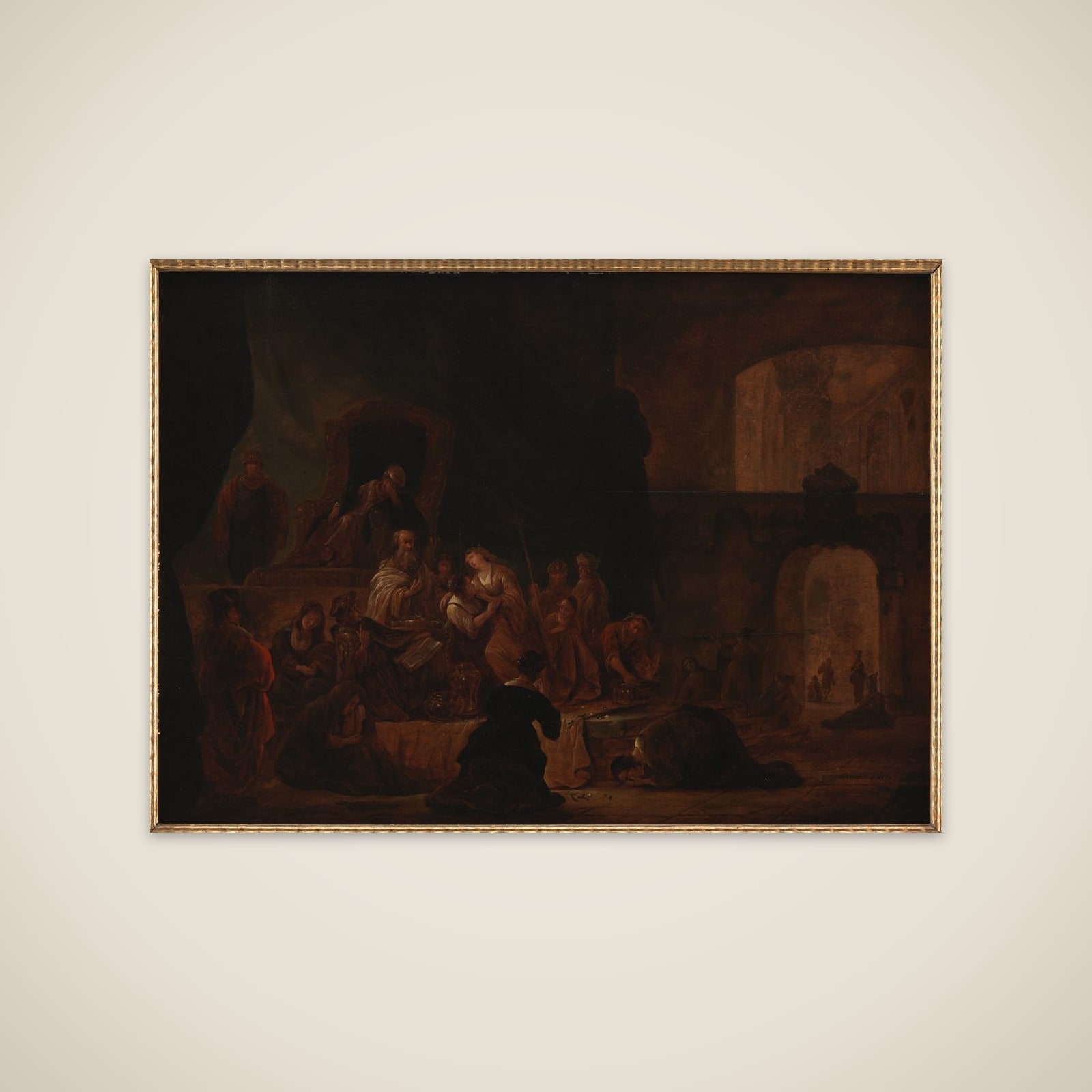 Jeftas datter føres til alteret unframed print