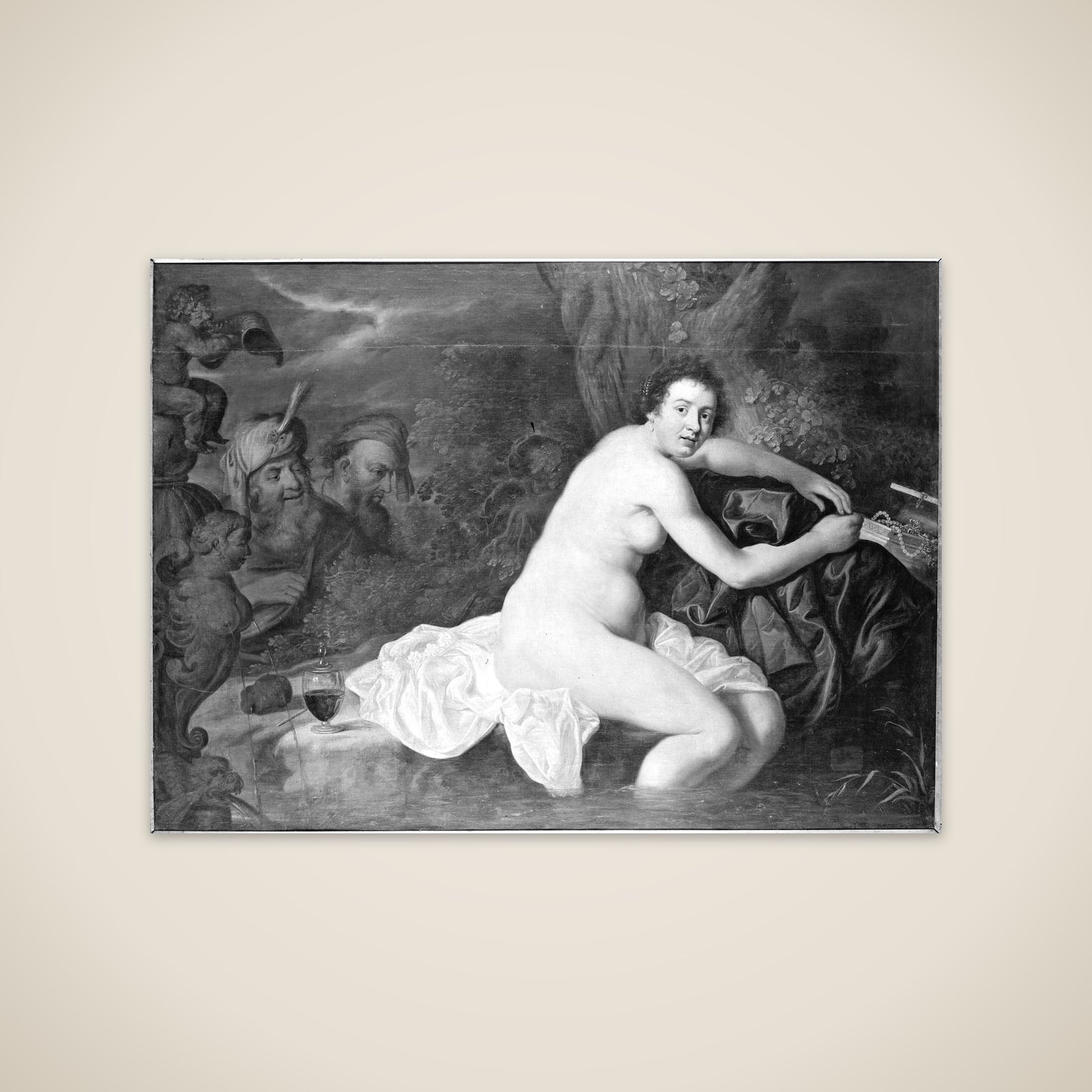 Susanne i badet unframed print