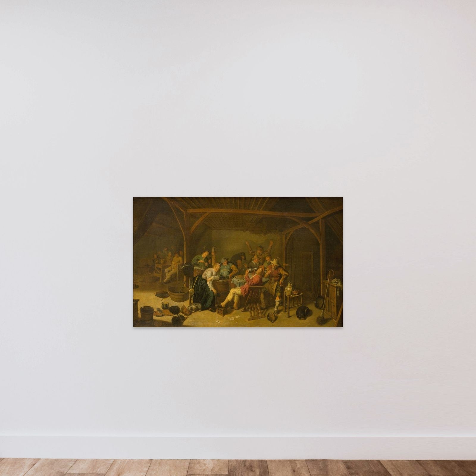 Bønnekongen drikker unframed — shown to scale