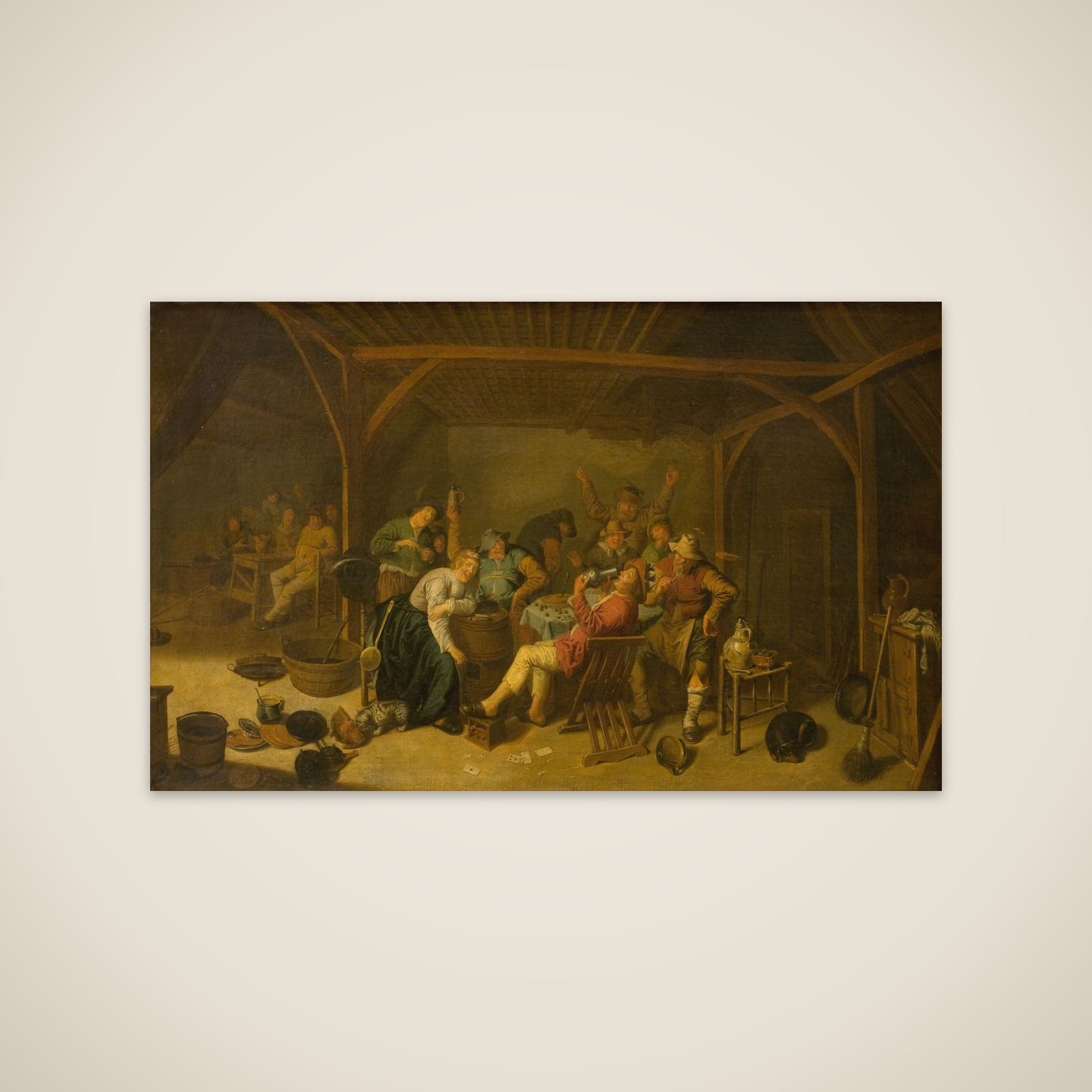 Bønnekongen drikker unframed print