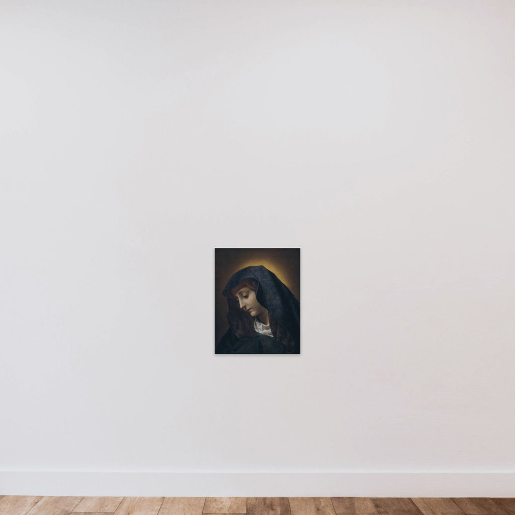 Madonna unframed — shown to scale