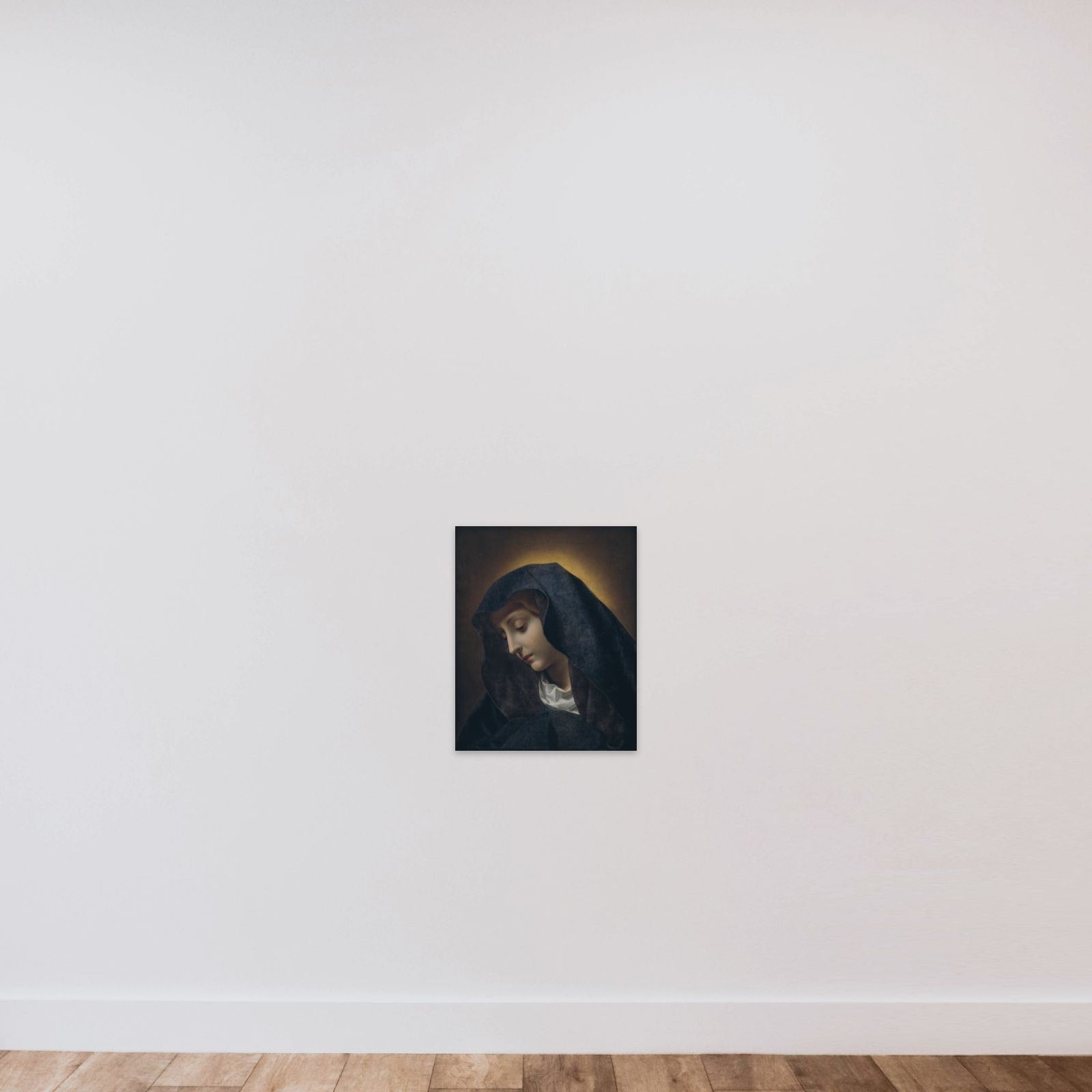 Madonna unframed — shown to scale
