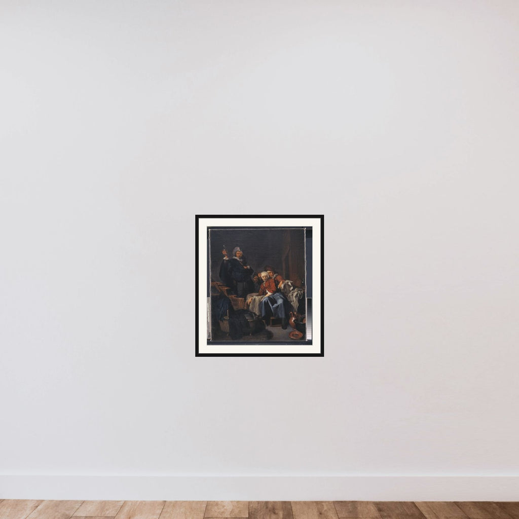 En syg bondekone framed — shown to scale