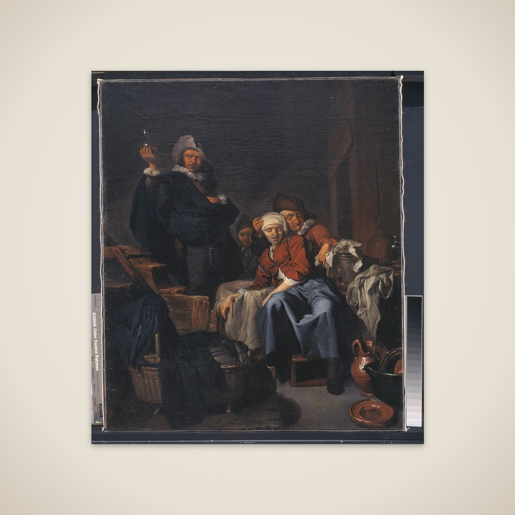 En syg bondekone unframed print
